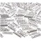 100 Pieces Inspiration Word Charms Pendants, Engraved Motivational Charms Collection for DIY Necklace, Jewelry Making, Fashion Accessories and Bracelet, Silver